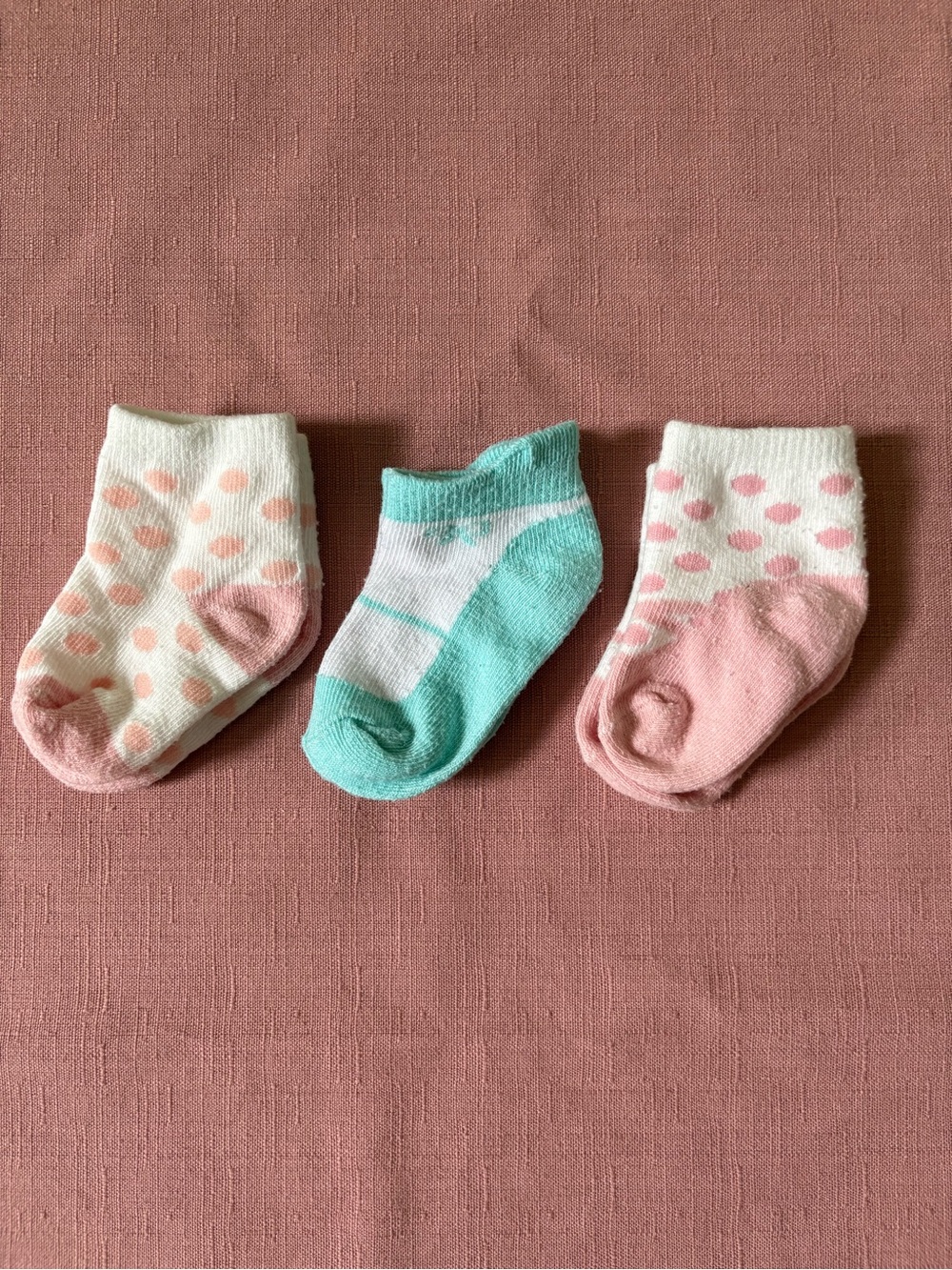 🌸🆓 with Bundle Baby Girl Polka Dot & Mint Ankle Socks - Set of 3